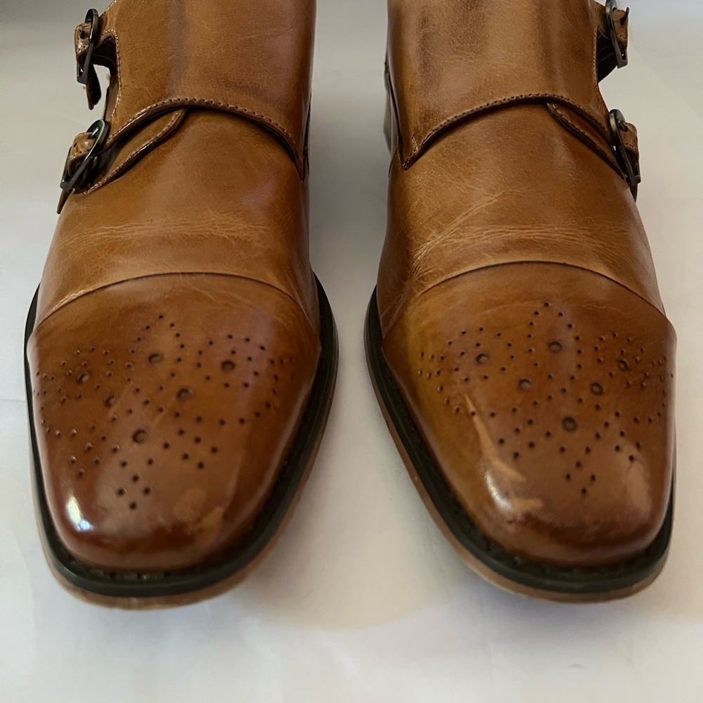 Stacy Adams Leather Double Monk Strap men’s size 11.5